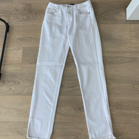 Princess Polly Alabama Jeans - White - size 4 (S) - Picture 2 of 3